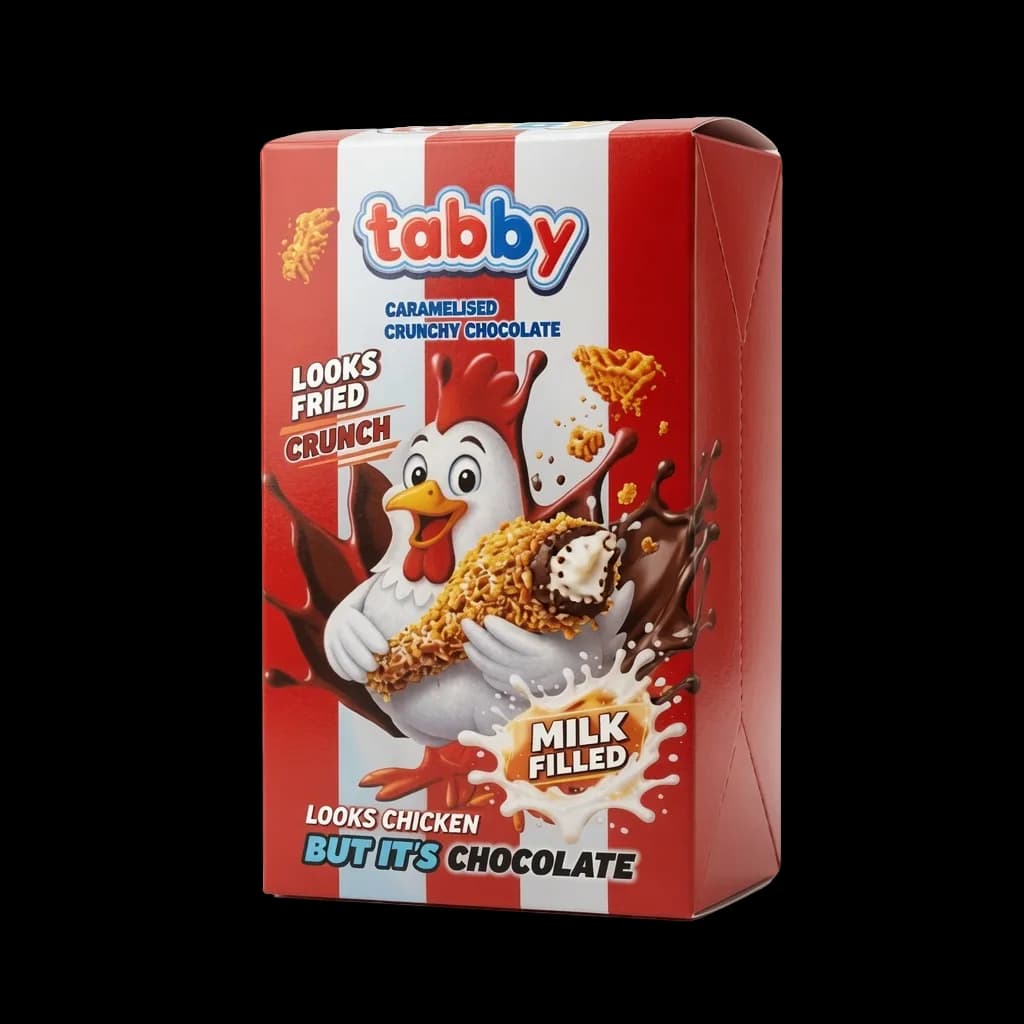 Tabby Chicken – Crunchy Chocolate